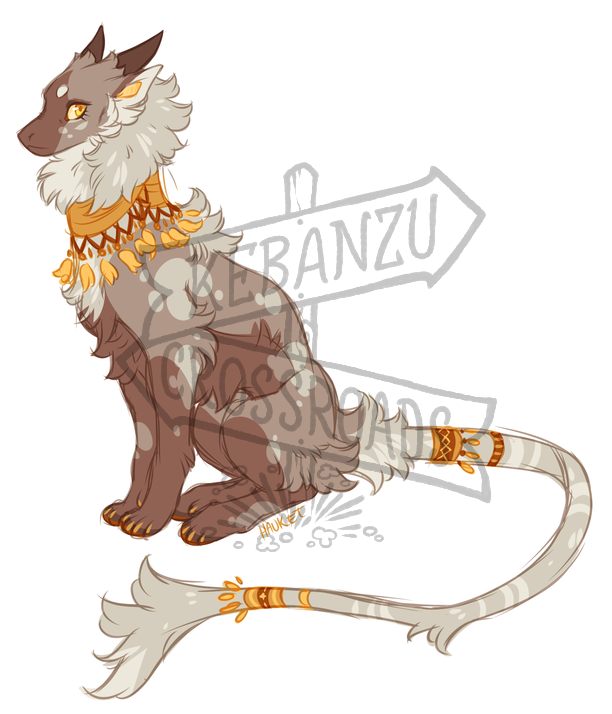 A kebanzu with a heraldic tail